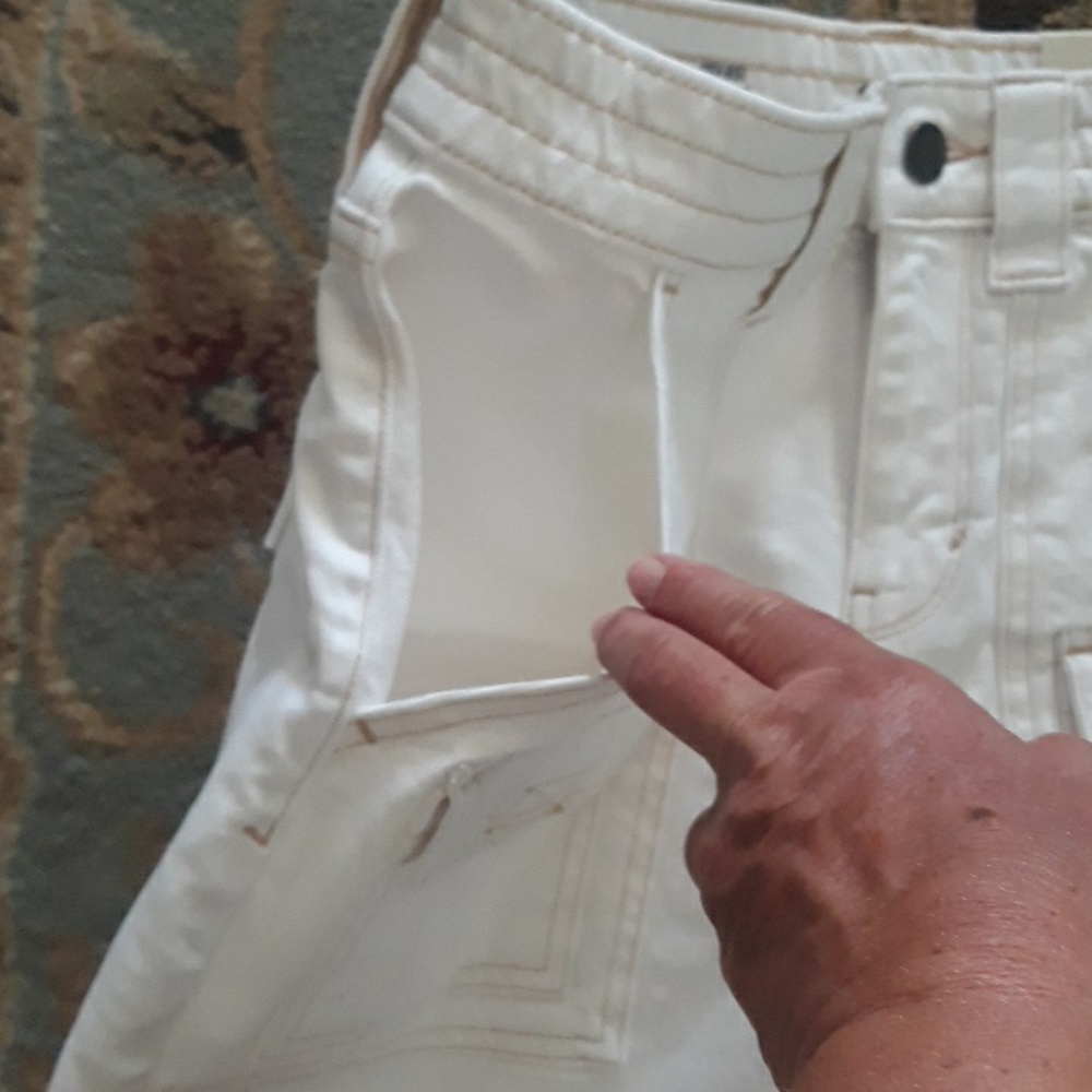 A.n.a white jean shorts - Picture 7 of 16